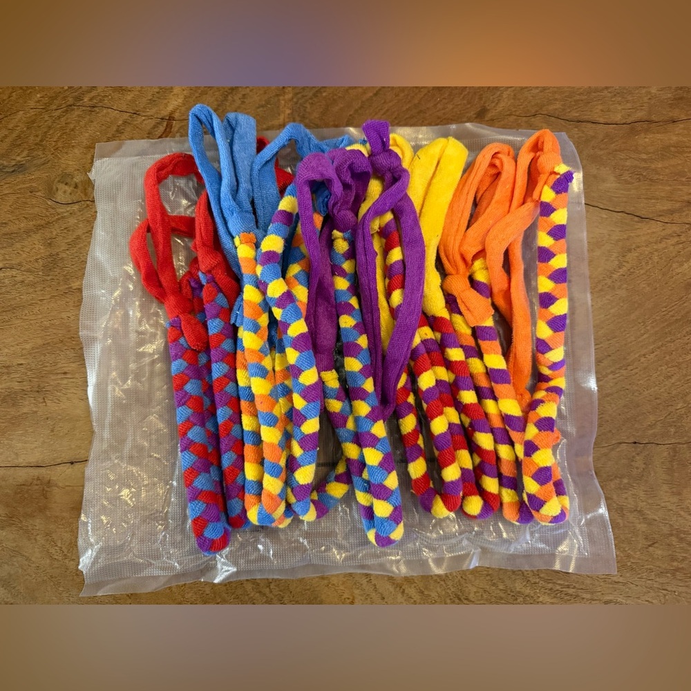 Colorful Braided Chewlery Necklace Set of 10